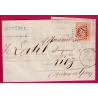 N°31 GC 1304 DIGNE BASSES ALPES POUR RIEZ 1869 LETTRE COVER