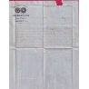 N°22 GC 1708 GRAULHET TARN POUR BARCELONNE ESPAGNE TAXE MANUSCRITE 4 + 12 ESPAGNOLE 1867 LETTRE COVER