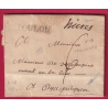 MARQUE HYERES LENAIN 1B + TOULON LENAIN N°11 1784 INDICE 18 SIGNE MATHIEU POUR DRAGUIGNAN LETTRE COVER