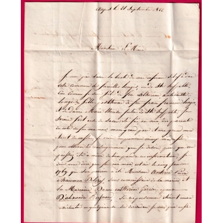 MARQUE P78P AUPS VAR INDICE 17 POUR CASSIS BOUCHES DU RHONE 1822 LETTRE COVER