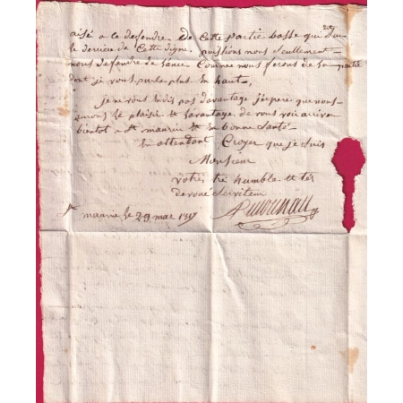 DEBOURSE DEB 64 PAU BASSES PYRENEES 1817 INDICE 16 DEPART 39 GRENADE SUR L'ADOUR LANDES REEXP POUR GRENADE LETTRE