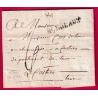 DEDOURSE DEB 64 BAYONNE BASSES PYRENEES 1814 INDICE 17 DEPART BORDEAUX LETTRE COVER