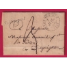 CURSIVE 78 SOLLIESPONT CAD TYPE13 TOULON VAR POUR DRAGUIGNAN 1837 INDICE 11 LETTRE COVER