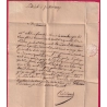 CURSIVE 78 SOLLIESPONT CAD TYPE13 TOULON VAR POUR DRAGUIGNAN 1837 INDICE 11 LETTRE COVER