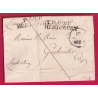 MARQUE P69P HERICOURT HAUTE SAONE 1829 POUR GUEBWILLER INDICE 19 LETTRE COVER