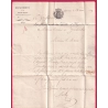 MARQUE P69P HERICOURT HAUTE SAONE 1829 POUR GUEBWILLER INDICE 19 LETTRE COVER