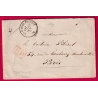 GUERRE 1870 TENTATIVE ENTREE SIEGE DE PARIS LA GARDE FREINET VAR 29 OCT 1870 PP FAUTE DE TIMBRE  LETTRE COVER