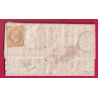 N°13 PC 2991 ST AUBAN VAR ALPES MARITIMES 1858 INDICE 17 CAD TYPE 22  LETTRE COVER