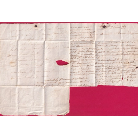 N°13 PC 2991 ST AUBAN VAR ALPES MARITIMES 1858 INDICE 17 CAD TYPE 22  LETTRE COVER