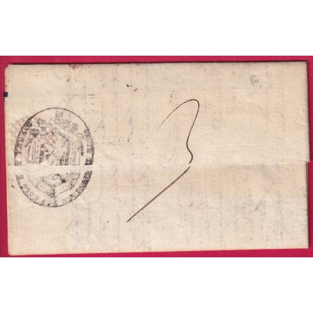 MARQUE CONQUIS P104P TURIN FRANCHISE REGIE IMPERIALE SELS ET TABACS 1808 POUR IVREA ITALIA ITALIE LETTRE COVER