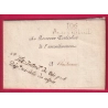 MARQUE CONQUIS 106 ALEXANDRIE FRANCHISE TRESOR IMPERIAL DPT AU DELA DES ALPES POUR PLAISANCE ITALIA 1813 LETTRE