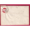MARQUE CONQUIS 106 ALEXANDRIE FRANCHISE TRESOR IMPERIAL DPT AU DELA DES ALPES POUR PLAISANCE ITALIA 1813 LETTRE