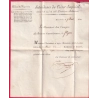 MARQUE CONQUIS 106 ALEXANDRIE FRANCHISE TRESOR IMPERIAL DPT AU DELA DES ALPES POUR PLAISANCE ITALIA 1813 LETTRE