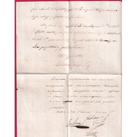 MARQUE 19 CERVIONNE CORSE VOYAGE SOUS BANDE INDICE 18 AN5 1797 LETTRE COVER
