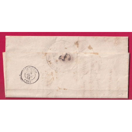CAD TYPE 22 PIEDICROCE CORSE FRANCHISE LE MAIRE DE CARCHETO 1861 POUR AJACCIO LETTRE COVER