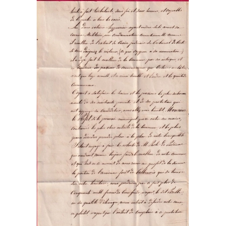 CAD TYPE 22 PIEDICROCE CORSE FRANCHISE LE MAIRE DE CARCHETO 1861 POUR AJACCIO LETTRE COVER