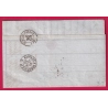 N°14 GRILLE DE BAYONNE 1ER JOUR DE LA GRILLE 23 FEV 1860 BASSES PYRENEES POUR MONT DE MARSAN LANDES LETTRE COVER