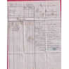N°14 GRILLE DE BAYONNE 1ER JOUR DE LA GRILLE 23 FEV 1860 BASSES PYRENEES POUR MONT DE MARSAN LANDES LETTRE COVER