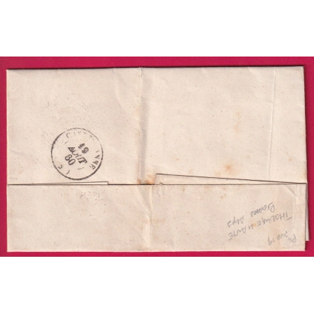 TAXE N°2 CD T15 CASTELLANE + TYPE 22 THORAME  BASSES ALPES POUR CASTELLANE LETTRE COVER