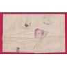 N°71 + 91 LE HAVRE SEINE INFERIEURE POUR PARIS 1879 LETTRE COVER