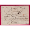 MARQUE FRANCHE DE DOURDAN PP SEINE ET OISE 1785 LENAIN N°4 INDICE 19 POUR PARIS  LETTRE COVER