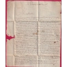 MARQUE FRANCHE DE DOURDAN PP SEINE ET OISE 1785 LENAIN N°4 INDICE 19 POUR PARIS  LETTRE COVER