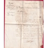 CACHET ARRIVEE SPECIAL BASTIA CORSE DEPART 19 AJACCIO 1823 FRANCHISE LE PAYEUR DU DPT DE LA CORSE LETTRE COVER