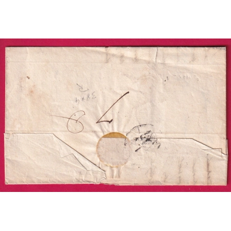 MARQUE P63P BARREGES BASSES PYRENEES 1830 POUR LIMOGES INDICE 19 LETTRE COVER