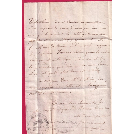 MARQUE P78P VENCE VAR 1827 INDICE 15 POUR CALLAS VAR LETTRE COVER