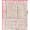DOUBLE CURSIVE 72 LA QUEUE MONTFORT LAMAURY POUR PARIS 1819 INDICE 21 LETTRE COVER