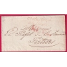 FRANCHISE POLICE GENERALE DE L'EMPIRE POUR LAON AISNE LETTRE COVER