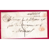 CAD TYPE 15 SALIES BASSES PYRENEES BOITE RURALE ROUGE F AUTERIVE DECIME RURAL POUR BORDEAUX LETTRE COVER