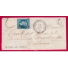 N°22 GC 1098 CONCHEZ DE BEARN BASSES PYRENEES BOITE RURALE L MONT POUR BORDEAUX LETTRE COVER