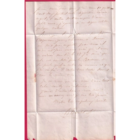 N°22 GC 1098 CONCHEZ DE BEARN BASSES PYRENEES BOITE RURALE L MONT POUR BORDEAUX LETTRE COVER