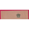 BANDE DE JOURNAL TYPE BLANC 5C VERT SURCHARGE SPECIMEN LETTRE COVER