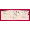 CAD TYPE 13 ALAIS GARD BOITE RURALE K LES PLANS + DECIME RURAL POUR MARSILLARGUE HERAULT 1838 LETTRE COVER