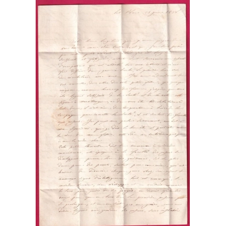 CAD TYPE 13 ALAIS GARD BOITE RURALE K LES PLANS + DECIME RURAL POUR MARSILLARGUE HERAULT 1838 LETTRE COVER