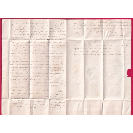CAD TYPE 13 ALAIS GARD BOITE RURALE K LES PLANS + DECIME RURAL POUR MARSILLARGUE HERAULT 1838 LETTRE COVER