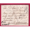 DEBOURSE DE VERSAILLES SEINE ET OISE LENAIN N°14 1775 INDICE 16 DEPART LILLE NORD LETTRE COVER