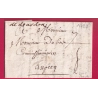 MARQUE MANUSCRIT DE DOURDAN SEINE ET OISE 1727 LENAIN N°1 INDICE 17 POUR LE PUY HAUTE LOIRE LETTRE COVER