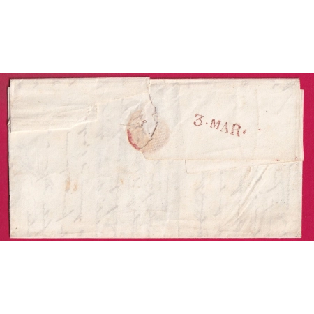 MARQUE SARDE SOSPELLO SOSPEL ALPES MARITIMES 1837 POUR NICE ITALIE ITALIA LETTRE COVER