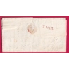 MARQUE SARDE SOSPELLO SOSPEL ALPES MARITIMES 1837 POUR NICE ITALIE ITALIA LETTRE COVER