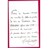 FRANCHISE LE GENERAL GALLIFFET + TEXTE SIGNE POUR PARIS ET BILLET DE RECOMMANDATION 1890 LETTRE COVER