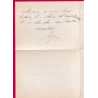 FRANCHISE LE GENERAL GALLIFFET + TEXTE SIGNE POUR PARIS ET BILLET DE RECOMMANDATION 1890 LETTRE COVER