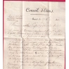 FRANCHISE LE SECRETAIRE GAL DU CONSEILLER D'ETAT PARIS 1813 POUR CLERMONT FERRAND PUY DE DOME LETTRE COVER