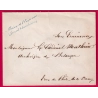 FRANCHISE MAISON DE L'EMPEREUR GRAND CHAMBELLAN POUR BESANCON DOUBS LETTRE COVER