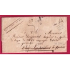 DEBOURSE DEB VERSAILLES EN ROUGE 1823 POUR PARIS INDICE 19 DEPART CLERMONT FERRAND PUY DE DOME LETTRE COVER
