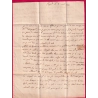 DEBOURSE DEB VERSAILLES EN ROUGE 1823 POUR PARIS INDICE 19 DEPART CLERMONT FERRAND PUY DE DOME LETTRE COVER