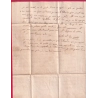 DEBOURSE DEB VERSAILLES EN ROUGE 1823 POUR PARIS INDICE 19 DEPART CLERMONT FERRAND PUY DE DOME LETTRE COVER