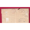 MARQUE ESSAI FEVRIER 1828 VERSAILLES SEINE ET OISE POUR DOLE JURA INDICE 23 LETTRE COVER